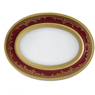 Royal Gold Bordeaux  Oval platter