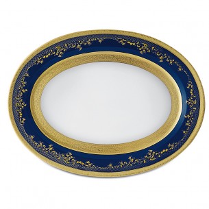 Royal Gold Cobalt  Oval platter