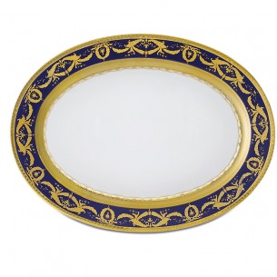 Imperial Gold Cobalt  Oval platter