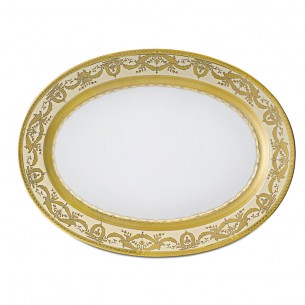 Imperial Gold Crème  Oval platter