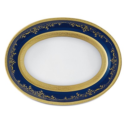 Royal Gold Cobalt  Oval platter