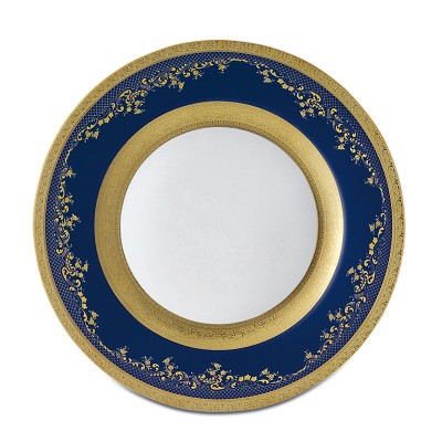 Royal Gold Cobalt  Dinner plate