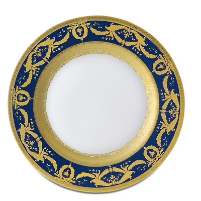 Imperial Gold Cobalt  Soup plate