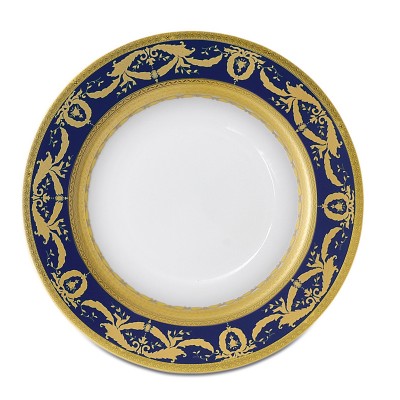 Imperial Gold Cobalt  Dessert plate