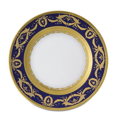 Imperial Gold Cobalt  Dinner plate